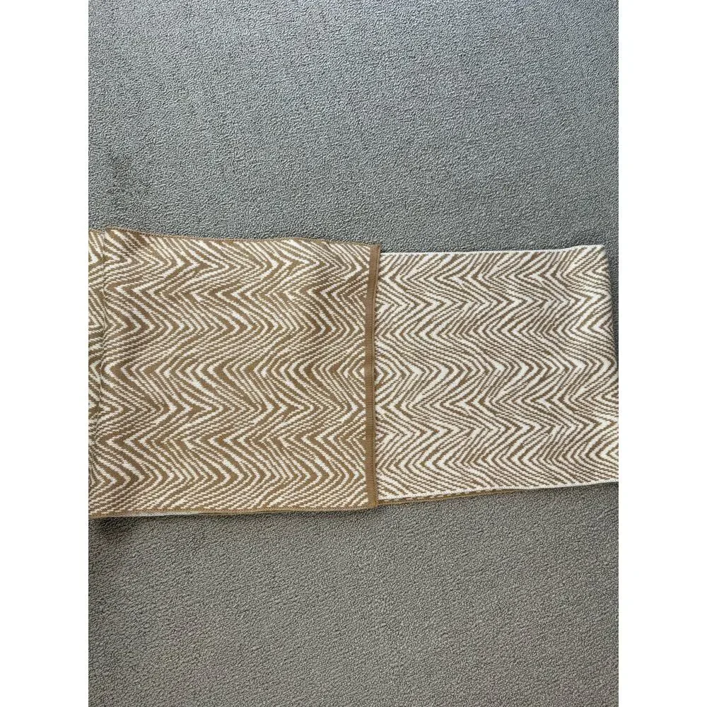 Vera Bradley Scarf Shawl Beige Animal Zebra Print Knit Rectangle